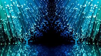 Fiber optics and reflections.