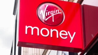 Virgin Money store on Briggate, Leeds, West Yorkshire, UK
