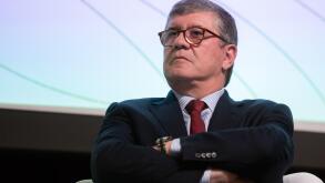 Sao Paulo, Sao Paulo, Brazil. 17th June, 2019. RUBENS OMETTO, Board Chairman of Raizen (Shell's Brazilian partner), attends the Ethanol Summit 2019, organized by the Sugar Cane Industry Union, at the headquarters of the Federation of Commerce, in Sao Paul