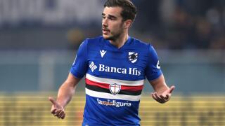 Genoa, Italy, 13th February 2023. Harry Winks of UC Sampdoria reacts during the Serie A match at Luigi Ferraris, Genoa. Picture credit should read: Jonathan Moscrop / Sportimage