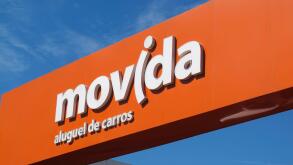 Belo Horizonte, Minas Gerais, Brazil - January 13, 2024: Movida car rental company store facade