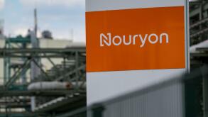 Bitterfeld Wolfen, Germany. 14th July, 2020. View to the entrance of the chemical company Nouryon. At the location in Bitterfeld the manufacturer of special chemicals operates a modern electrolysis plant using the membrane process. Credit: Hendrik Schmidt