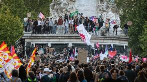 Protesters take part during the demonstration. Following the victory of Jordan Bardella of the Rassemblement National party in the European elections on 9 June and French President Emmanuel Macron's controversial decision to dissolve the National Assembly