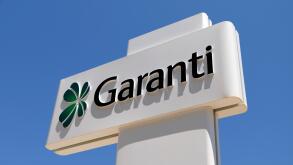 Sign of the Turkish 'Garanti' Bank.