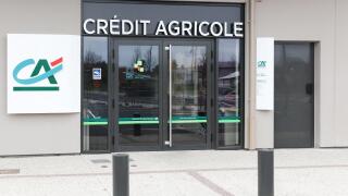Orleans, France - March 19, 2017: Credit Agricole agency. Credit Agricole is a French network of cooperative and mutual banks