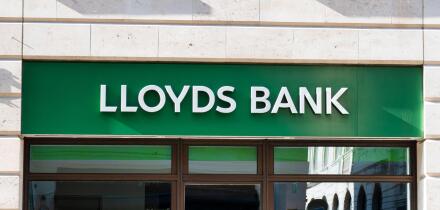 London, UK- May 5, 2022:The sign for LLloyds Bank in London.
