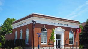 The Bank of Nova Scotia Scotiabank building, St. Andrews, New Brunswick, Canada