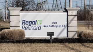 Florence - Circa February 2022: Regal Rexnord Motion Control Solutions location. Regal Rexnord is a manufacturer of electric motors and motion control