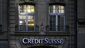 Lettering Credit Suisse, Bern, Switzerland