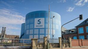 Solvay Chemicals, Koethensche Strasse, Bernburg, Salzlandkreis, Saxony-Anhalt, Germany