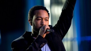 John Legend on stage at the 2006 Nobel Peace Prize Concert