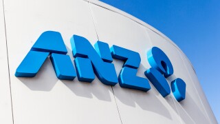 ANZ Bank sign at Sunshine Coast, Queensland, Australia
