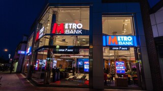 Metro Bank, Edgware, Middlesex, England, UK