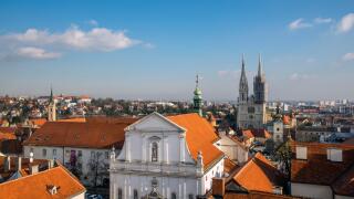 Old town skyline, Zagreb, Croatia