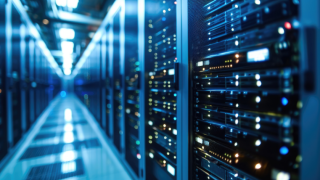 AI-generated concept of a data centre server room