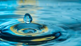 colorful water drop splash