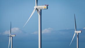 Turbines on the Ormonde Offshore Wind Farm near Barrow-in-Furness, which is operated by the Swedish energy giant, Vattenfall.