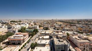 An aerial photo of the city of Riyadh