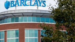 A logo sign outside of a facility occupied by Barclays PLC in Wilmington, Delaware on August 29, 2015.