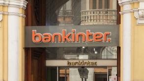 VALENCIA, SPAIN - OCTUBRE 14, 2021: Bankinter is a Spanish financial services company headquartered in Madrid