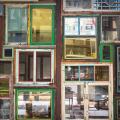 chinese old wooden windows wall