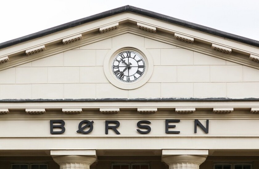 Stock exchange building in Oslo, Norway