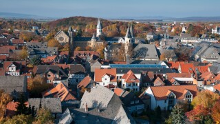 Cityscape view Goslar, Lower Saxony, Germany, Europe