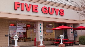 Five Guys hamburgers storefront