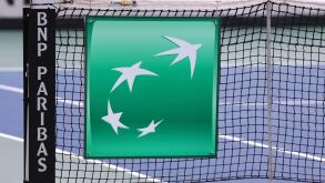 Kyiv, Ukraine. 16th April, 2016. Details of central court of Campa Bucha Tennis Club during BNP Paribas FedCup game Ukraine vs Argentina, Kyiv, Ukraine. Credit:  Oleksandr Prykhodko/Alamy Live News