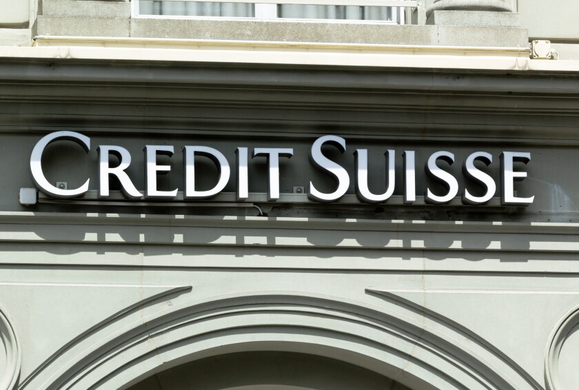 Credit Suisse sign