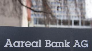 Wiesbaden, Germany. 17th Feb, 2022. Aareal Bank in Wiesbaden. The bank announces its annual figures on February 24. Credit: Boris Roessler/dpa/Alamy Live News