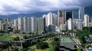 Skyline of Downtown Caracas Venezuela