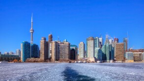Skyline, Toronto, Ontario, Canada, winter