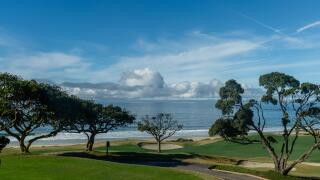 Scenic panoramic Salt Creek Beach vista in Dana Point, Orange County, Southern California