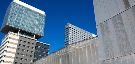 Spain, Barcelona, the CCIB (Convention Center) of the architect Josep Lluis Mateo