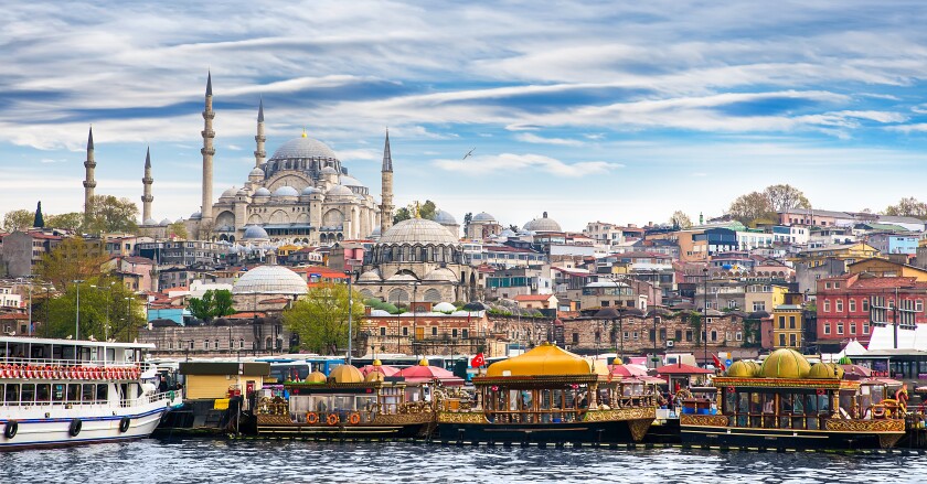 Istanbul the capital of Turkey, eastern tourist city.