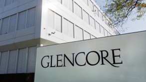 Entrance and company headquarters of Glencore Xstrata, the world's largest commodities trading firm, in Zug, Switzerland