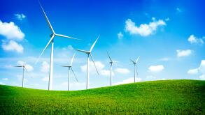Turbine Green Energy Electricity Technology Concept