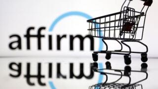 Shopping trolley is seen in front of Affirm logo in this illustration, July 24, 2022. REUTERS/Dado Ruvic/Illustration