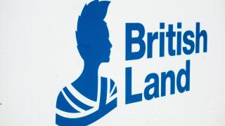 Closeup of the British Land Company plc logo
