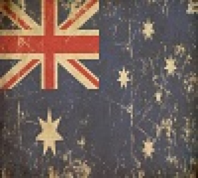 Australian Aged Flat Flag