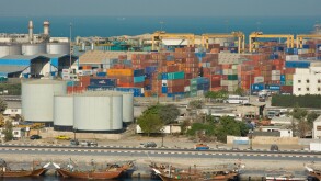 Port in Sharjah UAE
