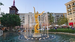 The Americana at Brand outdoor shopping mall in California.
