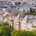 The rooftops of Paris, France.