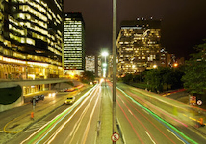 Rio de Janeiro, night, lights, Brazil, LatAm