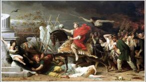 Caesar Crossing the Rubicon 1875 by Adolphe Yvon
