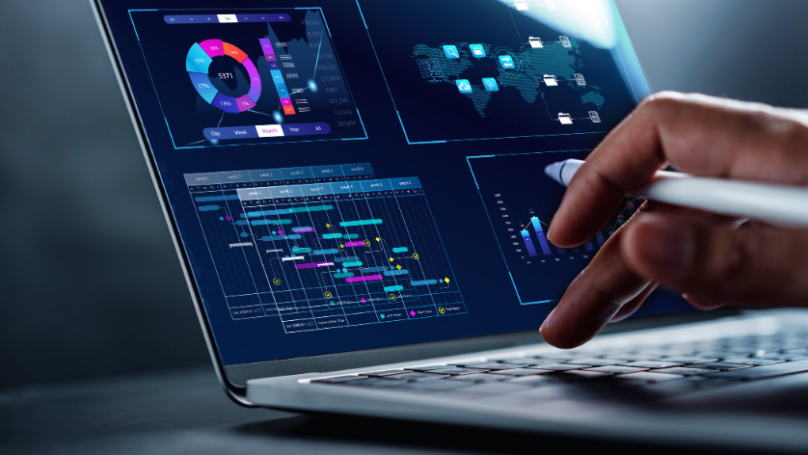 AI-generated business software concept