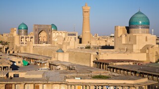 Kalon Minaret and mosque in Bukhara