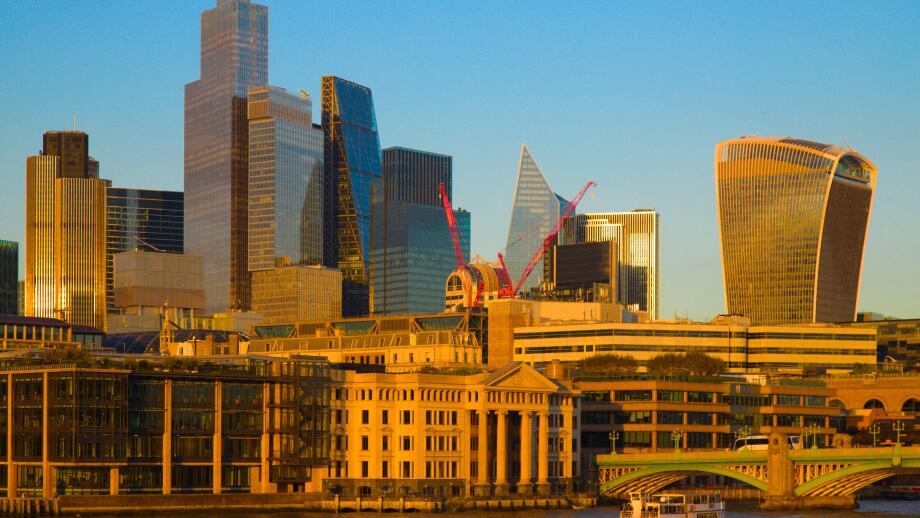 UK, England, London, The City,  skyline, panorama,