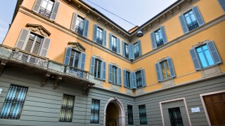 Mediobanca place, Enrico Cuccia square, Milan, Italy